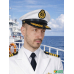 Фуражка морская взрослая капитанская "Отважный капитан", кепка моряка с козырьком