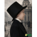 Цилиндр черный фетровый, шляпа карнавальная размер 59-60