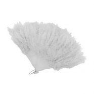 Веер из перьев белый "Перьевой"