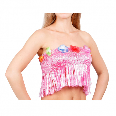 Топ гавайский "Тропики", розовый