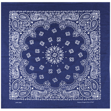 Бандана "Узор" 55 х 55 см, цвет синего спектра
