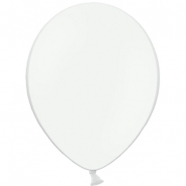 Шар воздушный (12'/30 см) Белый, пастель, 1 шт.