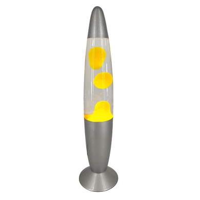 Лава лампа восковая желтая, высота 35 см