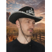 Шляпа ковбойская женская черная "Ковбой"