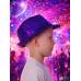 Карнавальная шляпа блестящая с пайетками "Диско", цвет фиолетовый