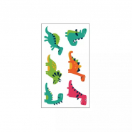 Татуировка "Динозавры-2", размер 6 x 10,5 см