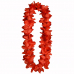 Гавайское ожерелье "Пышное", цвет красный
