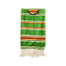 Мексиканское пончо, зеленые полоски