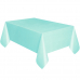 Скатерть "Праздничный стол" одноразовая пвх, цвет голубой мятный, 137х183 см