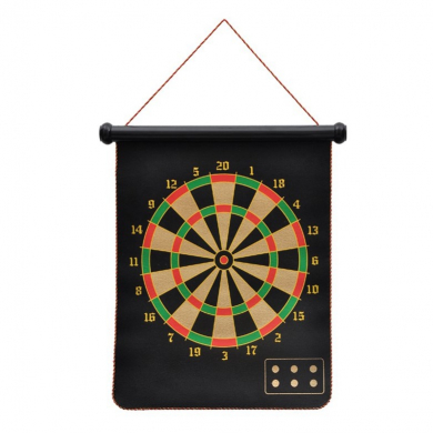 Магнитный дартс двухсторонний и 3 дротика, размер 41х35х2 см