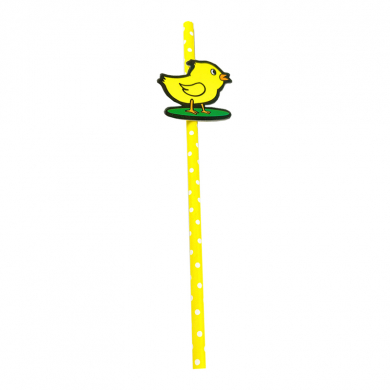 Трубочки гавайские "Цыпленок" для коктейля (Набор 10 шт.)