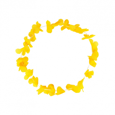 Гавайское ожерелье "Цветочки", цвет желтый