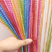 Штора нитяная блестящая, 2x1 м, разноцветная