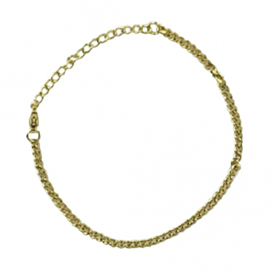 Стальной браслет женский, цвет золотистый, 18 см