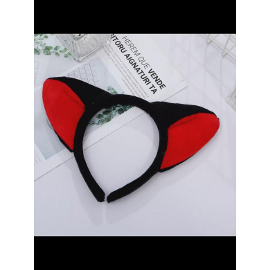 Ободок карнавальный "Черные ушки" хэллоуин