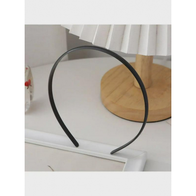 Ободок пластиковый черный, 7 мм