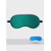 Маска для сна шелковая гелевая с эффектом охлаждения и нагрева, цвет зеленый