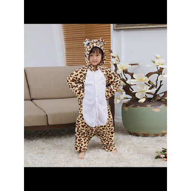 Кигуруми "Леопардовый медведь" для детей, на рост 90-100 см