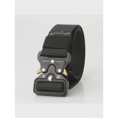 Ремень унисекс нейлоновый с быстросъемной пряжкой, цвет черный