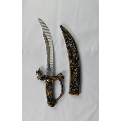 Сабля кинжал игрушечный "Герой", цвет золотистый, 37 см