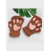 Перчатки лапки кошки для квадробики коричневые