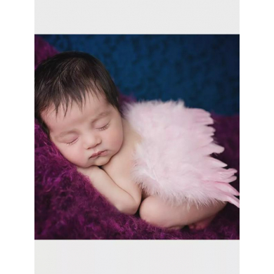 Крылья ангела для новорожденных, младенцев, детей, цвет розовый