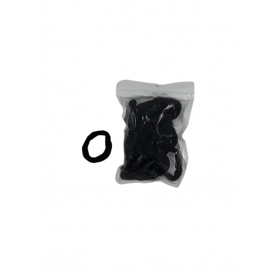 Резинка для волос "Ромб", цвет черный (Набор 20 шт.)