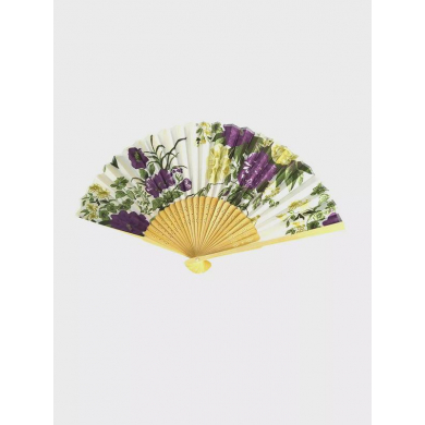 Веер деревянный "Восточные цветы", цвет микс, аксессуар для  танцев, для фотосессии, спектаклей,