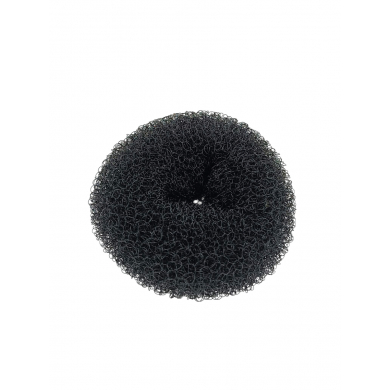 Бублик для волос для создания пучка, цвет черный, 6 см