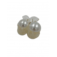 Крабик маленький жемчужный зажимка для волос, 3,3 см