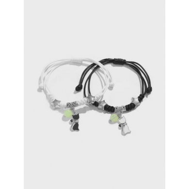 Браслеты парные светящиеся "Котики", 2 шт.