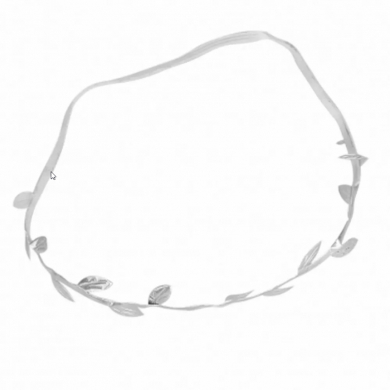 Ободок для новорожденных, младенцев, детей, цвет серебряный