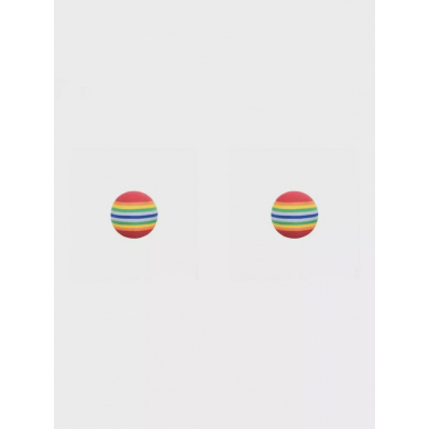 Мяч "Радужный" для кошки, собаки, домашнего питомца, набор 2 шт