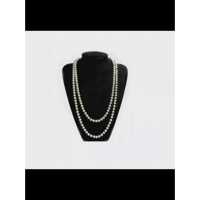 Бусы женские длинные "Жемчужный ряд", цвет молочный (Набор 10 шт)