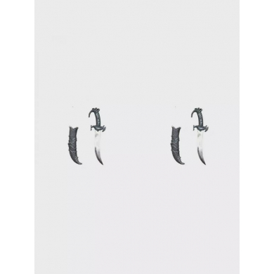 Сабля кинжал игрушечный "Герой", цвет серебристый (Набор 2 шт)