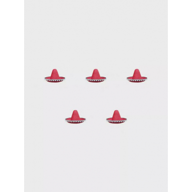 Сомбреро мексиканская шляпа детская соломенная карнавальная гавайская конусная, размер 52-56 см (Набор 5 шт)