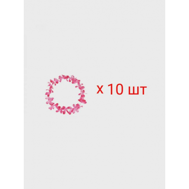 Гавайское ожерелье "Двухцветные цветы" (Набор 10 шт)