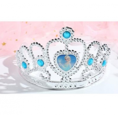 Корона золото с камнями "Царица" серебряная пластиковая