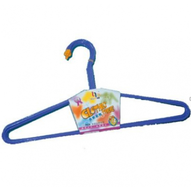 Вешалка синяя пластиковая "Полукруглая"
