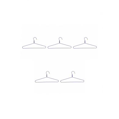 Вешалка фиолетовая синяя металлическая "Универсальная" 44 см , набор 5 штук