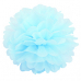 Помпон бумажный 28см небесно-голубой