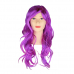 Парик Кудряшка длинные волосы фиолетово-розовый 35 см