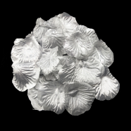 Лепестки роз серебряные искусственные "На свадьбу" тканевые, 100 шт, 4,5*5 см