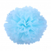 Помпон бумажный 25см небесно-голубой