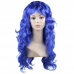 Парик карнавальный волнистый длинный 60 см цвет синий