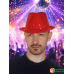 Карнавальная шляпа блестящая с пайетками "Диско", цвет красный