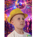 Карнавальная шляпа блестящая с пайетками "Диско", цвет золотой
