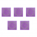 Банданы "Узор" 55 х 55 см, цвет ярко-сиреневый (Набор 5 шт.)