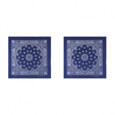 Банданы "Узор" 55 х 55 см, цвет синего спектра (Набор 2 шт.)