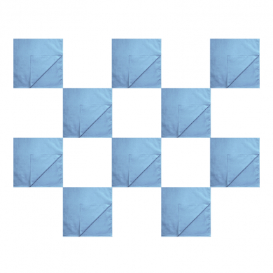 Банданы,повязки на голову,хлопковые однотонные,цвет светло-голубой , (Набор 10 шт.)